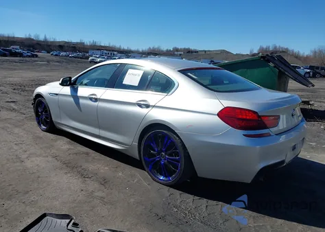 2013 BMW 640I Gran Coupe z USA, uszkodzony, nr VIN WBA6A0C50DDZ03808